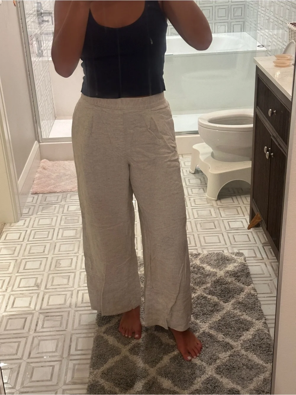 Banana Republic Wide Leg Linen Pants